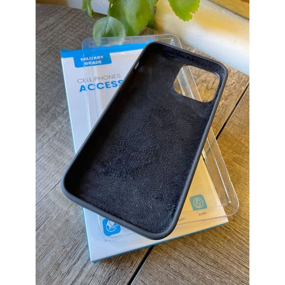 iPhone 13 Pro Max Silicone Case, Slim Shockproof Cover, 6.7 inch - Black - Picture 8 of 9